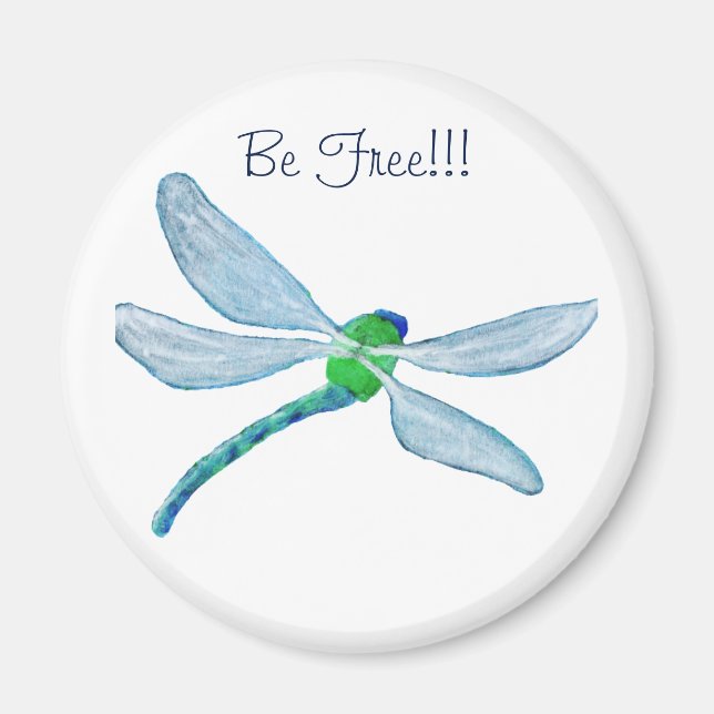 Var fri Dragonfly Magnet (Framsidan)