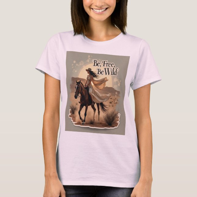Var fria, var Vild Kvinnor T Shirt (Framsida)