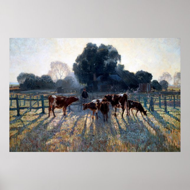 Vår Frost Elioth Gruner 1919 Australian Art Poster (Framsidan)