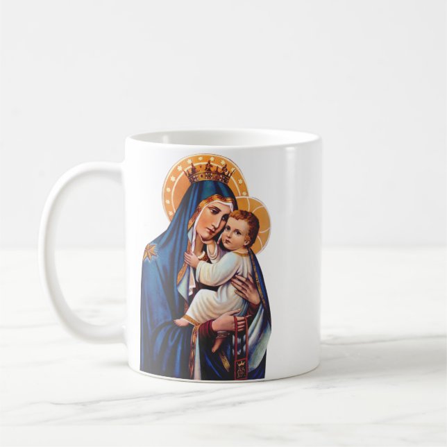 Vår Fru av berget Karmel Kaffemugg (Vänster)