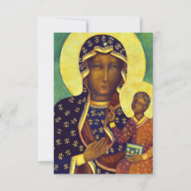Vår Fru av Czestochowa Svarta Madonnans ikon Polen