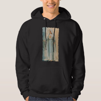 Vår Fru av Fatima Jungfru Maria Katolsk Målning Hoodie