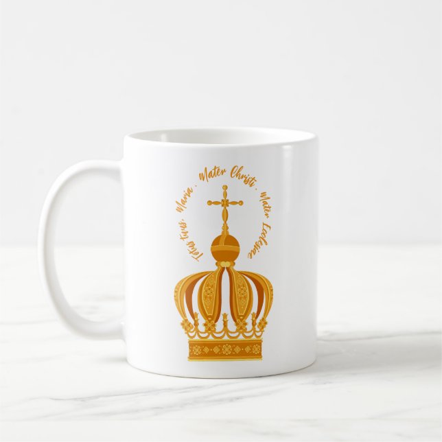 Vår Fru av Fatimas krona Kaffemugg (Vänster)