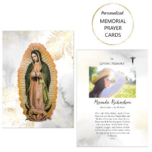 Vår Fru av Guadalupe Begravnings- och Minnesbönkor Placeringskort