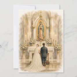 Vår Fru av Guadalupe Bröllopsskrin Akvarell