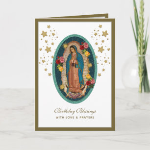 Vår Fru av Guadalupe elegant religiöst firande kor Kort