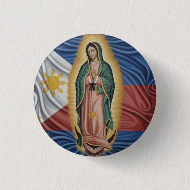 Vår Fru av Guadalupe - Filippinerna Knapp (Framsida)