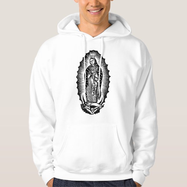 Vår Fru av Guadalupe Hoodie (Framsida)