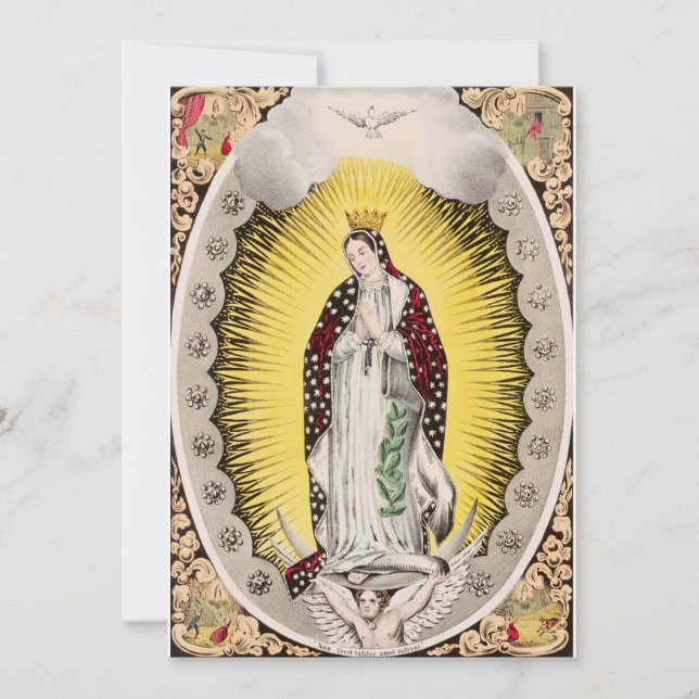 Vår Fru av Guadalupe Julkort (Framsida)