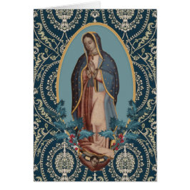 Vår Fru av Guadalupe Jungfru Maria God Jul Hälsningskort
