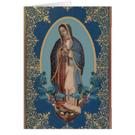 Vår Fru av Guadalupe Jungfru Maria God Jul Hälsningskort