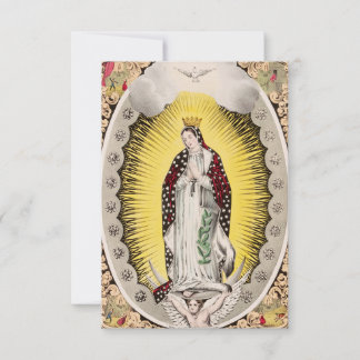Vår Fru av Guadalupe Klassisk Helig Kort