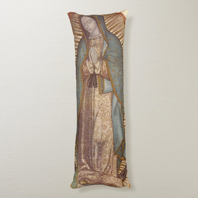 Vår Fru av Guadalupe Kroppskudde (Baksidan (Vertikal))