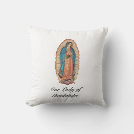 Vår Fru av Guadalupe Mirakulösa Tilma Finkonst Kudde