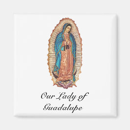Vår Fru av Guadalupe Mirakulösa Tilma Finkonst Magnet