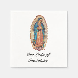 Vår Fru av Guadalupe Mirakulösa Tilma Finkonst Pappersservett
