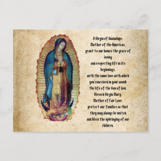 Vår Fru av Guadalupe, Nuestra Señora de Guadalupe Vykort