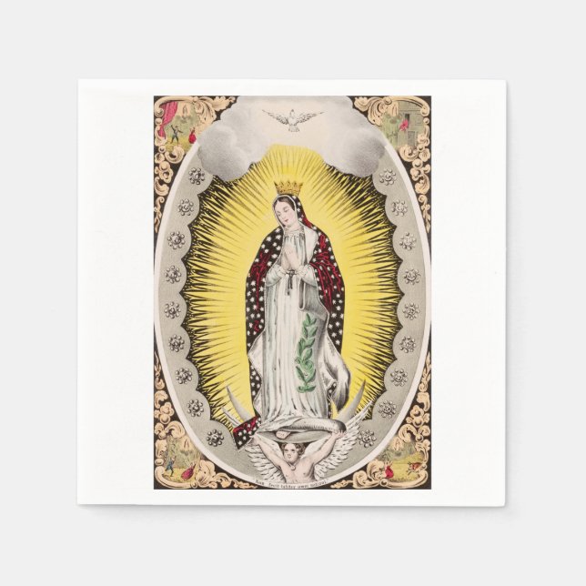 Vår Fru av Guadalupe Pappersservett (Framsidan)