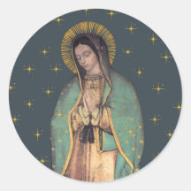 Vår Fru av Guadalupe-runda dekaler 