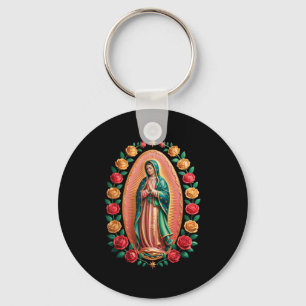 Vår Fru av Guadalupe Sankta Maria Kristna Religiös Nyckelring
