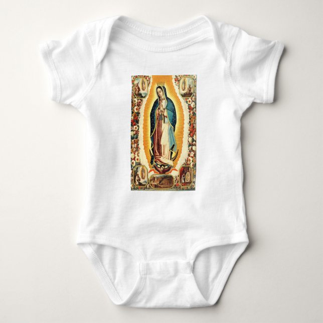 Vår Fru av Guadalupe Strålande Konst T Shirt (Framsida)