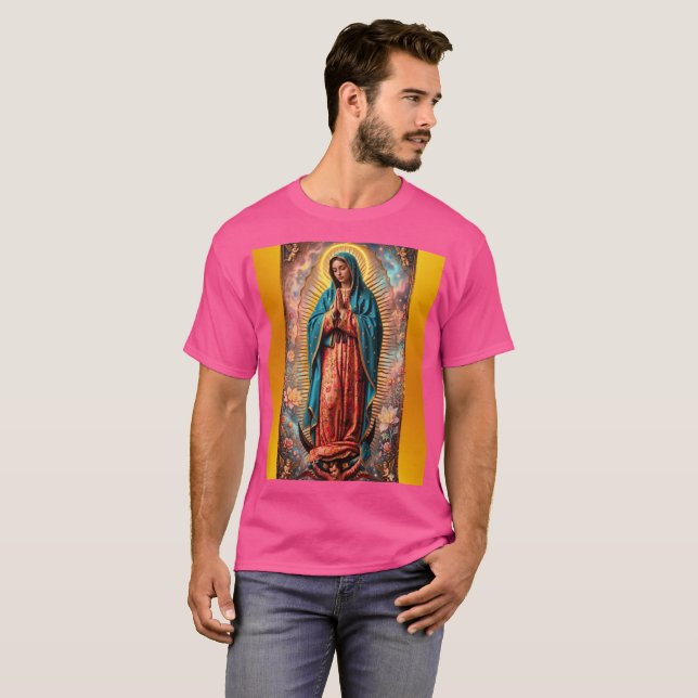 Vår Fru av Guadalupe T Shirt (Hel framsida)