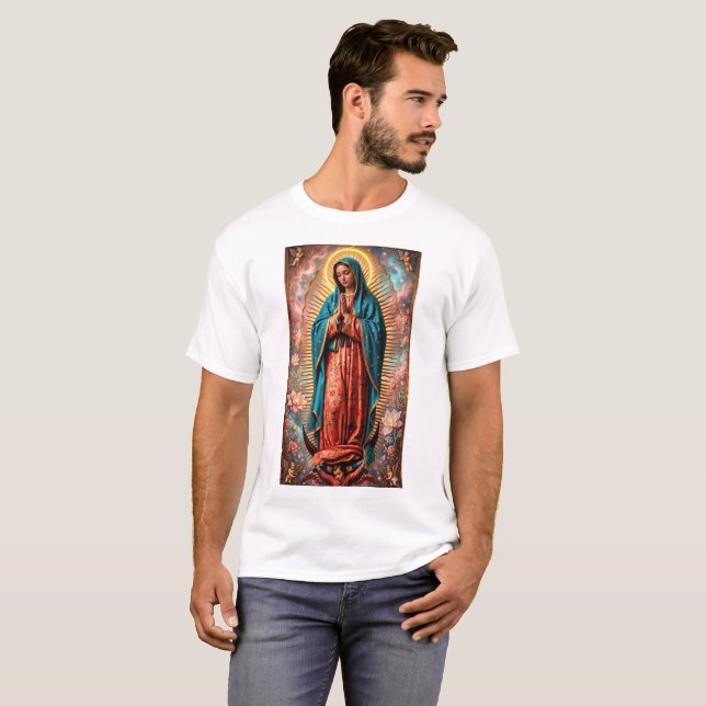 Vår Fru av Guadalupe  T Shirt (Hel framsida)
