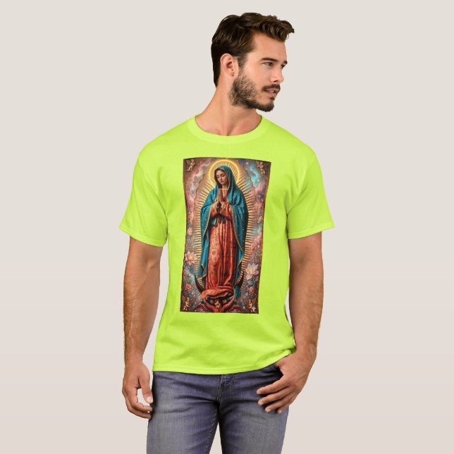 Vår Fru av Guadalupe  T Shirt (Hel framsida)