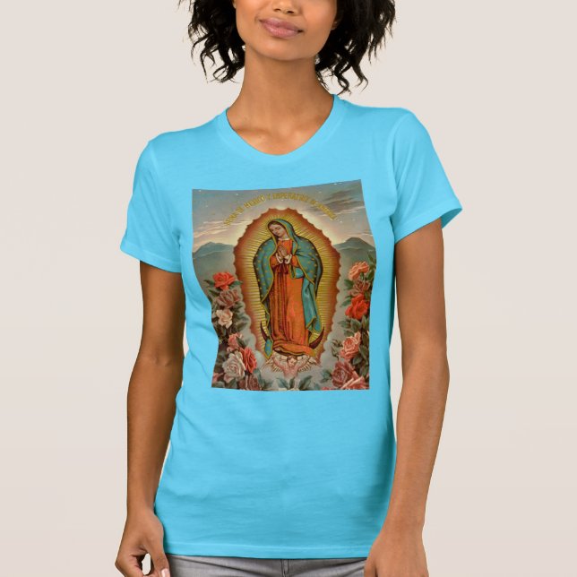 vår fru av guadalupe t-shirt (Framsida)