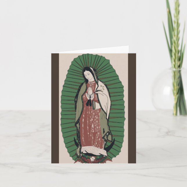 Vår Fru av Guadalupe Tack Kort (Framsida)