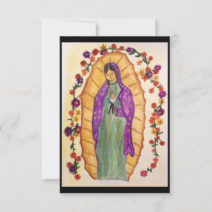 Vår Fru av Guadalupe tom kort