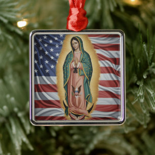 Vår Fru av Guadalupe - USA Julgransprydnad Metall