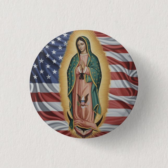 Vår Fru av Guadalupe - USA Knapp (Framsida)