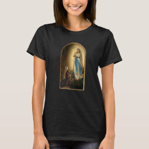 Vår Fru av Lourdes St Bernadette Obefläckade Maria T Shirt