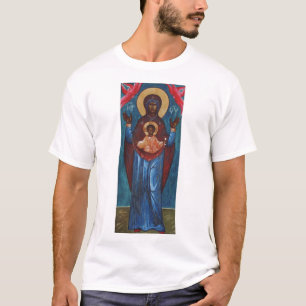 Vår Fru av Tecknet Evigt Ljus Konsttryck T Shirt