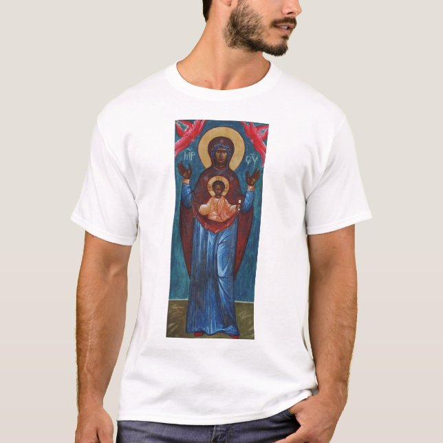 Vår Fru av Tecknet Evigt Ljus Konsttryck T Shirt (Framsida)