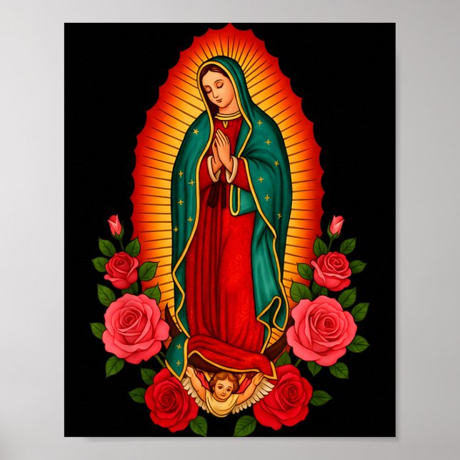 Vår Fru Virgen De Guadalupe Sankta Jungfru Maria - Poster (Framsidan)