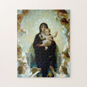 Vår Frue av änglar Vacker madonna och barn Pussel
