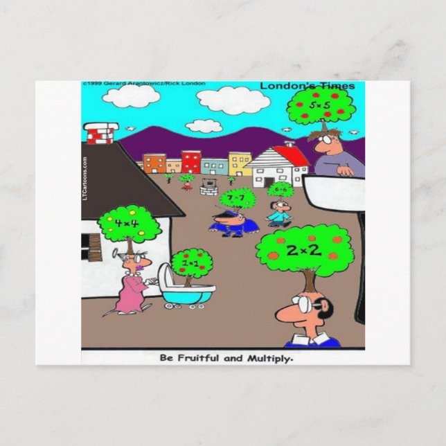 Var Fruktsam & Roligt Vykort (Framsida)