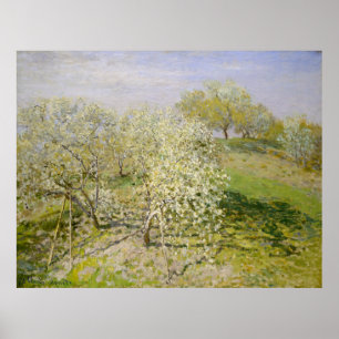 Vår (fruktträd i blom) Claude Monet Poster