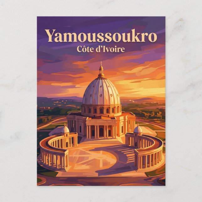 Vår Frus Fredsbasilika Elfenbenskusten Vykort (Framsida)