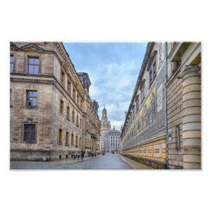 Vår Frus kyrkas kupol, Dresden, Tyskland Fototryck