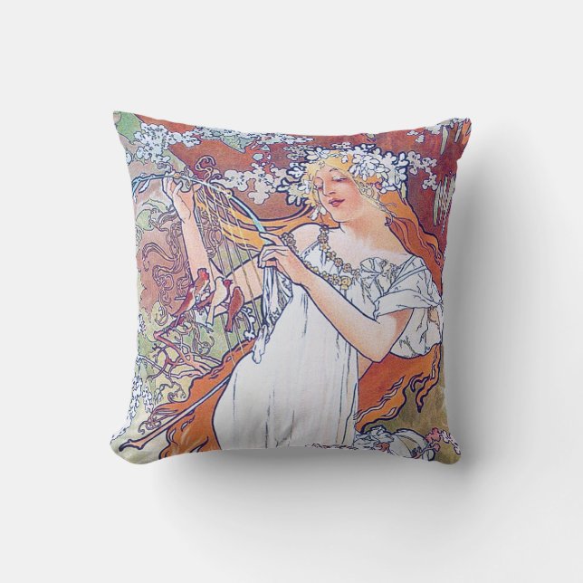 Vår (fyra sjöar), Alphonse Mucha Kudde (Framsida)