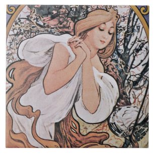 Vår (fyra sjöar), Mucha Kakelplatta