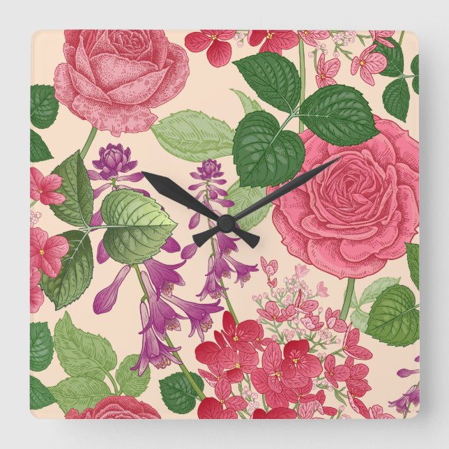 vår fyrkantig klocka (Framsida)