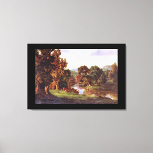 Vår gamla mill', George Innes_Landscapes Canvastryck