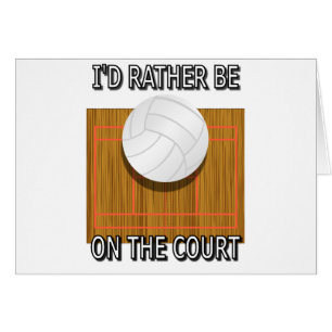 Var ganska på domstolen (volleyboll) hälsningskort