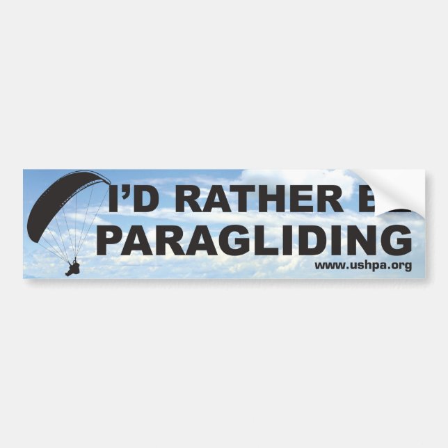 Var ganska Paraglidingbildekalet Bildekal (Framsidan)