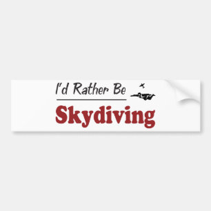 Var ganska Skydiving Bildekal