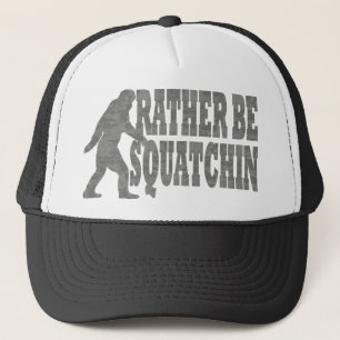 Var ganska squatchin, svartkamouflage truckerkeps